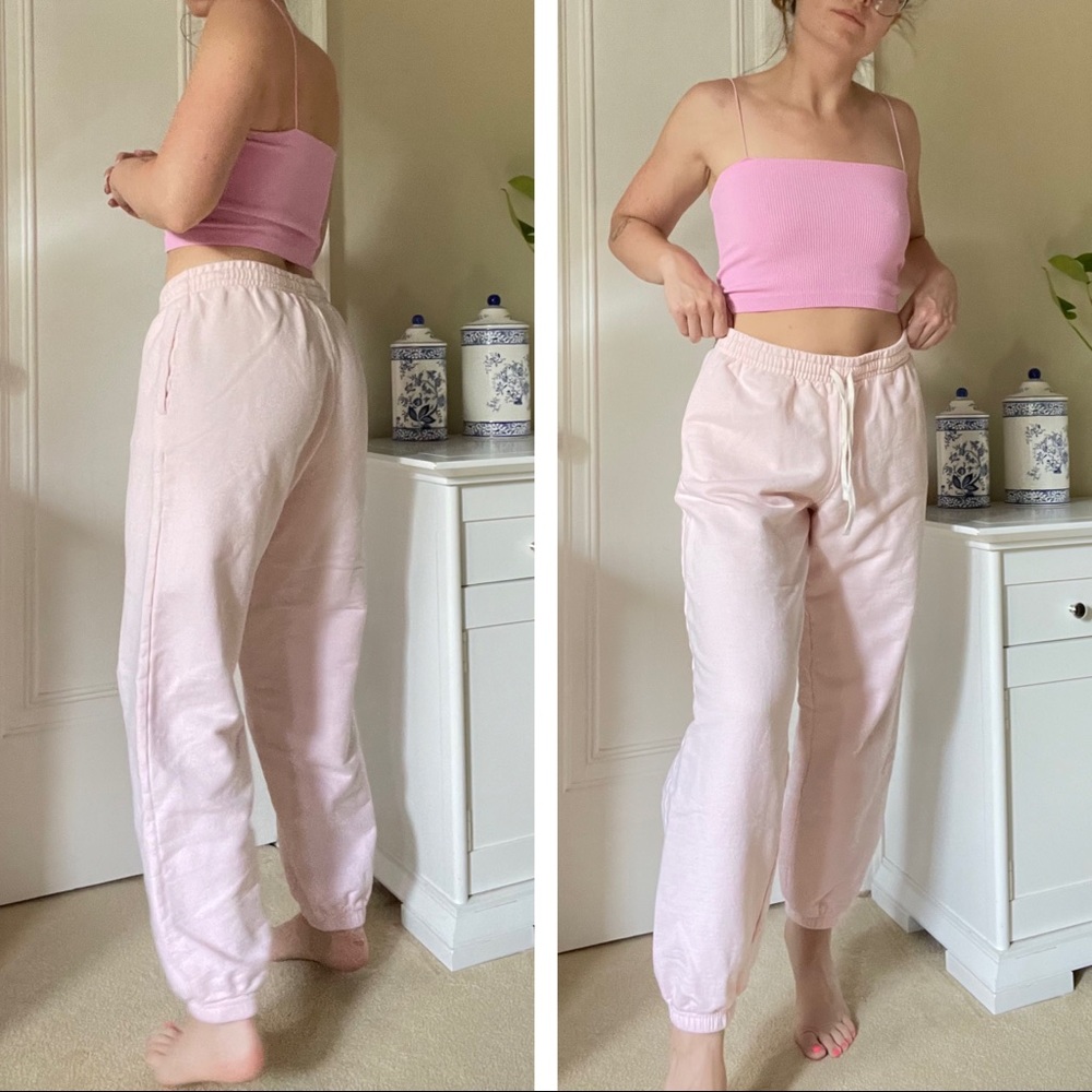 Baby Pink 100% Cotton Sweats